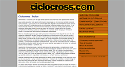 Desktop Screenshot of ciclocross.com