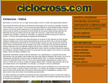 Tablet Screenshot of ciclocross.com
